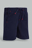 Redtag-Navy-Trouser-Pull-On-Short-Pull-On-Shorts-Infant-Boys-3 to 24 Months