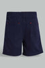 Redtag-Navy-Trouser-Pull-On-Short-Pull-On-Shorts-Infant-Boys-3 to 24 Months