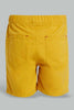 Redtag-Mustard-Trouser-Pull-On-Short-Pull-On-Shorts-Infant-Boys-3 to 24 Months