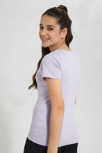 تنزيل الصورة على معرض الصور، Redtag-Purple-Basic-T-Shirt-Graphic-T-Shirts-Senior-Girls-9 to 14 Years
