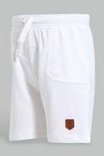 Load image into Gallery viewer, Redtag-White-Active-Short-Active-Shorts-Infant-Boys-3 to 24 Months
