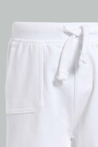 Redtag-White-Active-Short-Active-Shorts-Infant-Boys-3 to 24 Months