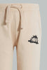 Redtag-Beige-Active-Pant-Joggers-Infant-Boys-3 to 24 Months