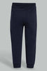 Redtag-Navy-Active-Pant-Joggers-Infant-Boys-3 to 24 Months