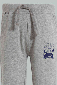 Redtag-Grey-Active-Pant-Joggers-Infant-Boys-3 to 24 Months