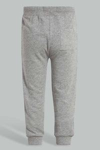 Redtag-Grey-Active-Pant-Joggers-Infant-Boys-3 to 24 Months