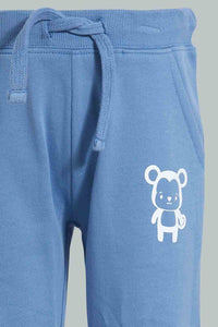 Redtag-Petrol-Blue--Active-Pant-Joggers-Infant-Boys-3 to 24 Months