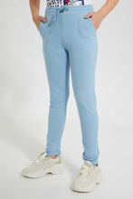 Load image into Gallery viewer, Redtag-Lt-Blue-Basic-Track-Pant-Joggers-Senior-Girls-9 to 14 Years
