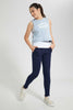 Redtag-Navy-Basic-Track-Pant-Joggers-Senior-Girls-9 to 14 Years