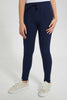 Redtag-Navy-Basic-Track-Pant-Joggers-Senior-Girls-9 to 14 Years