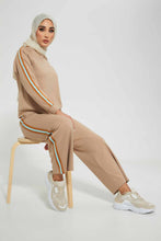 تنزيل الصورة على معرض الصور، Redtag-Beige-Bottom-Plain-With-Side-Stripe-Trousers-Women&#39;s-
