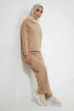 تنزيل الصورة على معرض الصور، Redtag-Beige-Bottom-Plain-With-Side-Stripe-Trousers-Women&#39;s-
