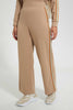 Redtag-Beige-Bottom-Plain-With-Side-Stripe-Trousers-Women's-