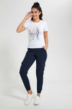 تنزيل الصورة على معرض الصور، Redtag-Navy-Utility-Jogger-Pants-Jogger-Fit-Women&#39;s-
