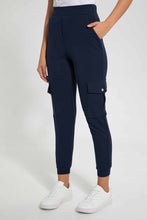 تنزيل الصورة على معرض الصور، Redtag-Navy-Utility-Jogger-Pants-Jogger-Fit-Women&#39;s-
