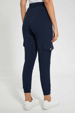 تنزيل الصورة على معرض الصور، Redtag-Navy-Utility-Jogger-Pants-Jogger-Fit-Women&#39;s-
