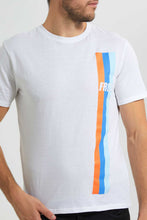 تنزيل الصورة على معرض الصور، Redtag-White-Graphic-T-Shirt-Graphic-T-Shirts-Men&#39;s-
