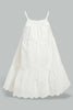 Redtag-White-Tierd-Strappy-Dress-Dresses-Infant-Girls-3 to 24 Months