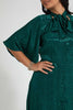 Redtag-Green-Tie-Neck-Short-Sleeve-Midi-Dress-Dresses-Women's-