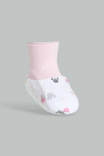 Load image into Gallery viewer, Redtag-Pink-Minnie-Mouse-Mittens-&amp;-Booties-Set-Category:Booties,-Colour:Pink,-Filter:Baby-(0-to-12-Mths),-NBG-Booties,-New-In,-New-In-NBG-APL,-Non-Sale,-S22C,-Section:Kidswear-Baby-0 to 12 Months
