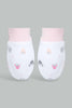 Redtag-Pink-Minnie-Mouse-Mittens-&-Booties-Set-Category:Booties,-Colour:Pink,-Filter:Baby-(0-to-12-Mths),-NBG-Booties,-New-In,-New-In-NBG-APL,-Non-Sale,-S22C,-Section:Kidswear-Baby-0 to 12 Months