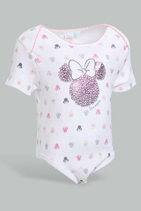 Redtag-Pink-Minnie-Mouse-3-Pieces-Hanging-Gift-Set-Gift-Sets-Baby-0 to 12 Months