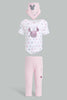 Redtag-Pink-Minnie-Mouse-3-Pieces-Hanging-Gift-Set-Gift-Sets-Baby-0 to 12 Months