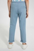 Load image into Gallery viewer, Redtag-Blue-Pullon-Trouser-With-Waistband-Chino-Trousers-Boys-2 to 8 Years
