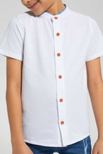 Load image into Gallery viewer, Redtag-White-Dobby-Short-Sleeve:White:2-3-Years-Casual-Shirts-Boys-2 to 8 Years
