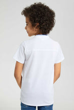 Load image into Gallery viewer, Redtag-White-Dobby-Short-Sleeve:White:2-3-Years-Casual-Shirts-Boys-2 to 8 Years
