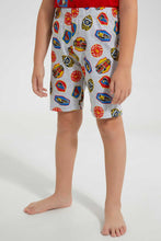 Load image into Gallery viewer, Redtag-Red-Engine-Print--T-Shirt-And-Short-Pyjama--Set-Pyjama-Sets-Boys-2 to 8 Years

