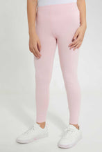 تنزيل الصورة على معرض الصور، Redtag-Pink-Basic-Legging-Leggings-Senior-Girls-9 to 14 Years
