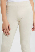 تنزيل الصورة على معرض الصور، Redtag-Beige-Basic-Legging-Leggings-Senior-Girls-9 to 14 Years
