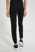 Load image into Gallery viewer, Redtag-Black-Legging-With-Studs-Leggings-Senior-Girls-9 to 14 Years
