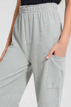 Load image into Gallery viewer, Redtag-Grey-Melange-Capri-With-Side-Pocket-Capris-Senior-Girls-9 to 14 Years
