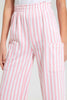 Redtag-Grey/White-Stripes-Capri-With-Side-Pocket-Printed-Capris-Senior-Girls-9 to 14 Years