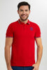 Redtag-Red-Polo-With-Tipping-Polo-Shirts-Men's-