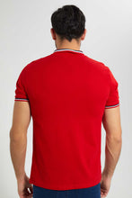 تنزيل الصورة على معرض الصور، Redtag-Red-Polo-With-Tipping-Polo-Shirts-Men&#39;s-
