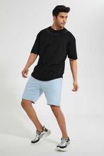 تنزيل الصورة على معرض الصور، Redtag-Sky-Blue-Signature-Short-Active-Shorts-Men&#39;s-
