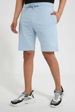 تنزيل الصورة على معرض الصور، Redtag-Sky-Blue-Signature-Short-Active-Shorts-Men&#39;s-
