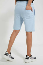 تنزيل الصورة على معرض الصور، Redtag-Sky-Blue-Signature-Short-Active-Shorts-Men&#39;s-
