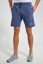 تنزيل الصورة على معرض الصور، Redtag-Blue-Signature-Short-Active-Shorts-Men&#39;s-
