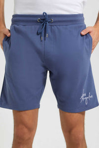 Redtag-Blue-Signature-Short-Active-Shorts-Men's-