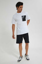 تنزيل الصورة على معرض الصور، Redtag-Black-Signature-Short-Active-Shorts-Men&#39;s-
