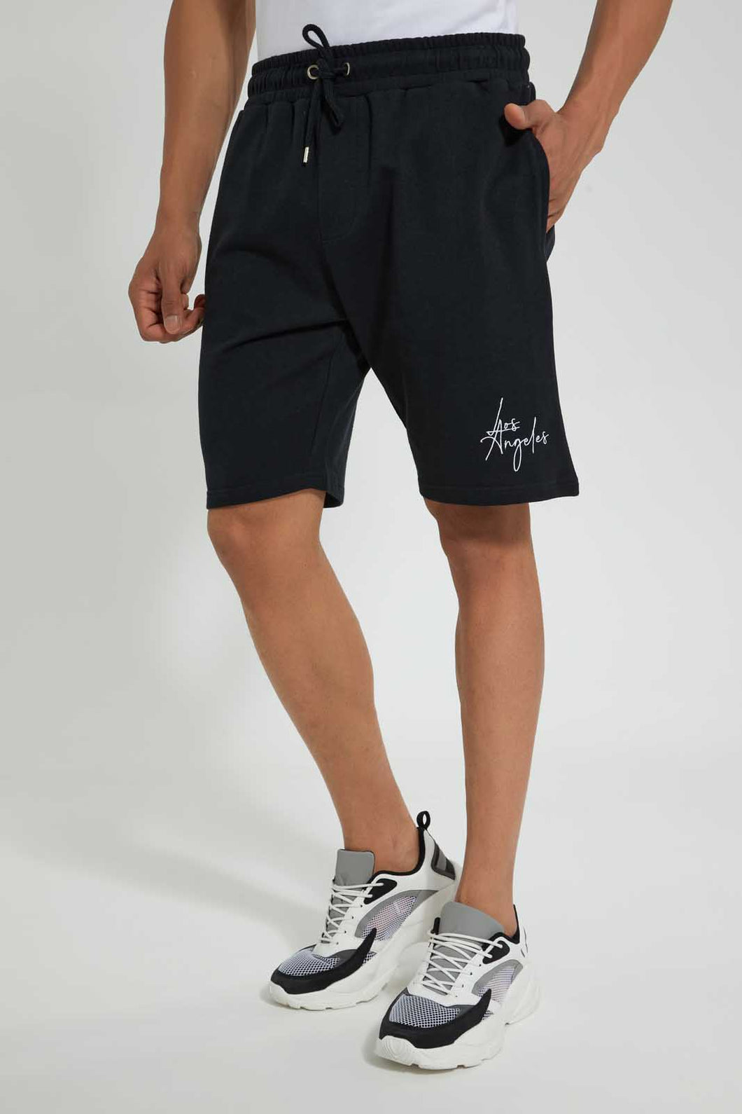 Redtag-Black-Signature-Short-Active-Shorts-Men's-