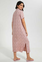 Load image into Gallery viewer, Redtag-Pale-Pink-Floral-Printed-Nightgown-Nightgowns-Women&#39;s-

