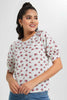Redtag-Assorted-Pleated-Sleeve-Top-With-Gold-Button-Details-On-Shoulder-Blouses-Women's-