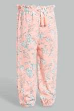Load image into Gallery viewer, Redtag-Coral-Multi-Colour-Printed-Harem-Harem-Pants-Infant-Girls-3 to 24 Months
