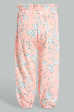 Load image into Gallery viewer, Redtag-Coral-Multi-Colour-Printed-Harem-Harem-Pants-Infant-Girls-3 to 24 Months
