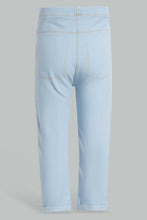تنزيل الصورة على معرض الصور، Redtag-Light-Wash-Knit-Jegging-Jeggings-Infant-Girls-3 to 24 Months
